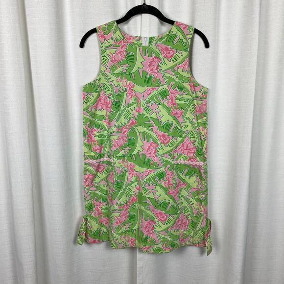 Lilly Pulitzer Vintage White Label Musical Monkeys Sleeveless Shift Dress Sz.14 - Picture 1 of 10